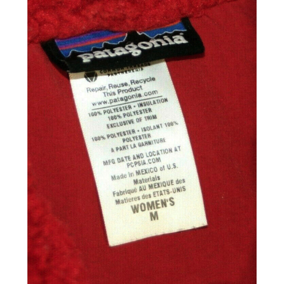 Patagonia Womens Retro X Red Fleece Vest Medium - Picture 3 of 3
